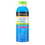 Johnsons Baby Neutrogena Wet Skin Kids Sunscreen Spray, Water-Resistant and Oil-Free, Broad Spectrum SPF 70+, 5 oz