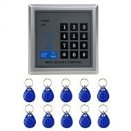 NeverStop Electronic RFID Proximity Entry Door Lock Access Control System + 10 Key Fobs SH