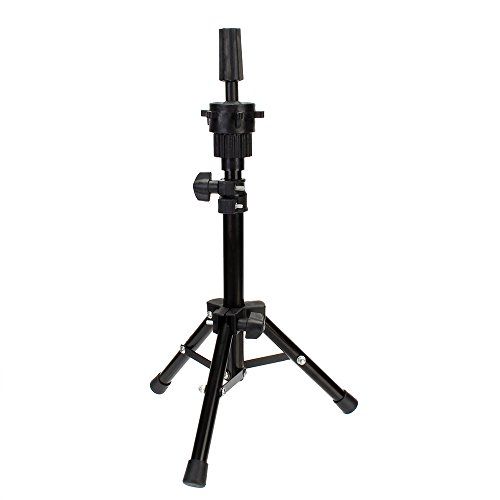  [아마존베스트]Neverland Beauty & Health Neverland Adjustable Tripod for Hairdressing Head Stand Doll Head Stand Black