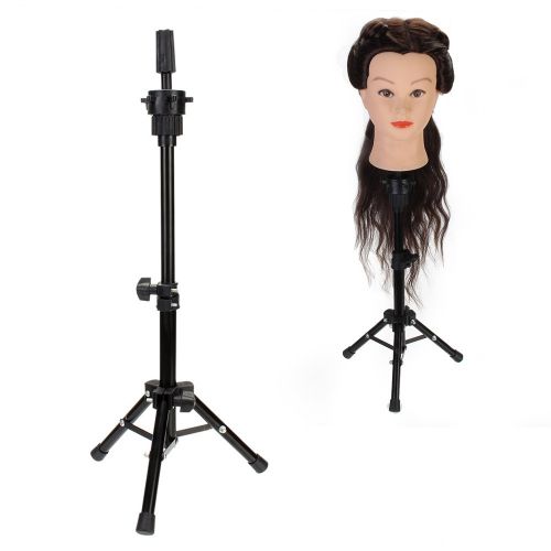  [아마존베스트]Neverland Beauty & Health Neverland Adjustable Tripod for Hairdressing Head Stand Doll Head Stand Black