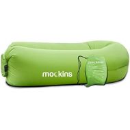 Nevlers Inflatable Lounger Air Sofa Perfect for Beach Chair Camping Chairs or Portable Hammock and Includes Travel Bag Pouch and Pockets Easy to Use Camping Accessories -Green Colo