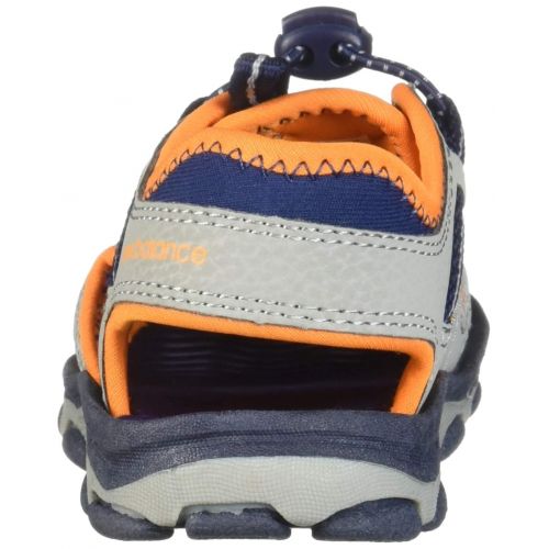  New+Balance New Balance Unisex Kids Adirondack Sandal Sport, Grey/Orange, P1 M US Little