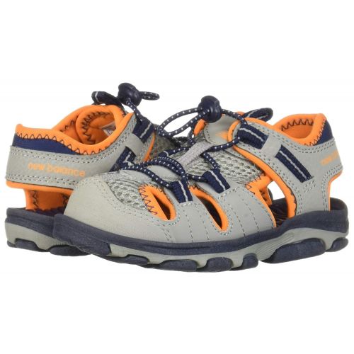  New+Balance New Balance Unisex Kids Adirondack Sandal Sport, Grey/Orange G5 M US Big