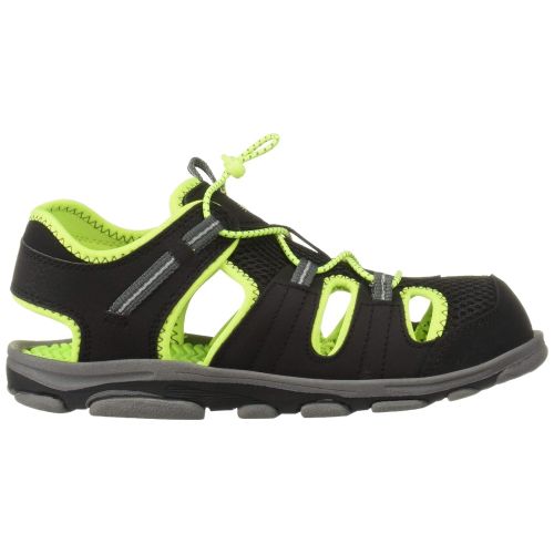  New+Balance New Balance Kids Adirondack Sandal Sport, Black/Lime, G4W W US Big