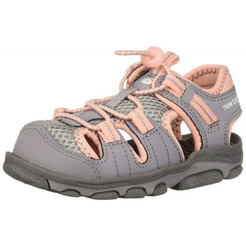  New+Balance New Balance Unisex Kids Adirondack Sandal Sport, Pink/Grey, G4 M US Big