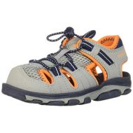 New+Balance New Balance Unisex Kids Adirondack Sandal Sport, Grey/Orange, P12 M US Little