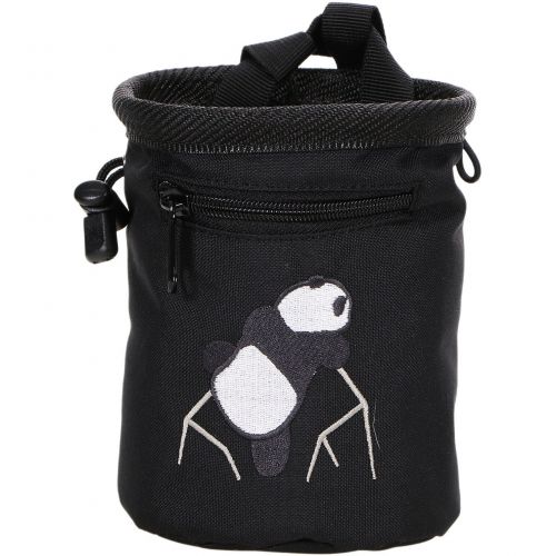  New Rock Climbing Panda Design Chalk Bag Adjustable Belt, 7184_Red by AMC