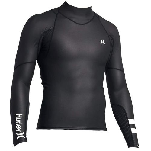  New Hurley Surf Mens Phantom Windskin 2 Jacket Lace Nylon Neoprene Black