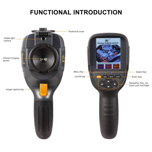  [아마존 핫딜]  [아마존핫딜]New Higher Resolution 320 x 240 IR Infrared Thermal Imaging Camera. Model HTI-19 with Improved 300,000 Pixels, Sharp 3.2 Color Display Screen, Battery Included. Lightweight Comfort