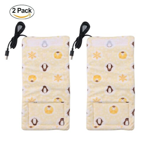  New 2 Pack of USB Charging with Heating Cord and Thermos Bag for different seasons, Keep Baby Milk or Water Warm,Maintain Perfect Temperature for Baby Milk, Used in Home, Outside and i