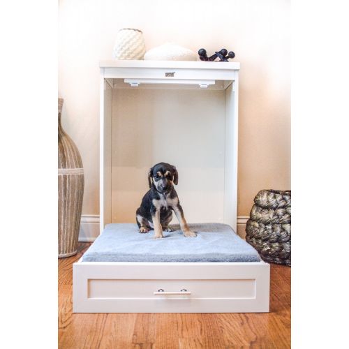  New Age Pet ecoFLEX Hide-A-Way Dog Murphy Bed with Memory Foam Cushion, Espresso