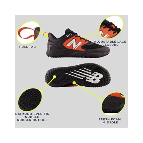뉴발란스 New Balance Men's Fresh Foam 3000 V6 Turf-Trainer Baseball Shoe