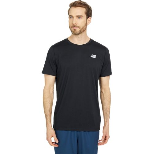 뉴발란스 New Balance Mens Heather Tech Short Sleeve