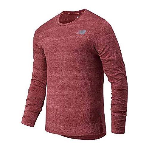 뉴발란스 New Balance Mens Q Speed Fuel Jacquard Long Sleeve