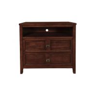 New Classic 00-131-078 Ridgecrest Bedroom Media Chest Chestnut