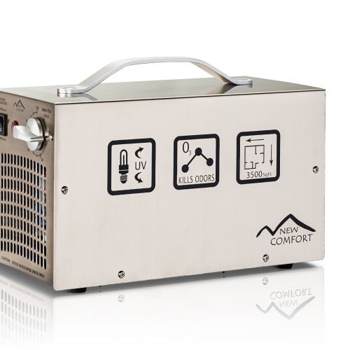  New Comfort Stainless Steel Commercial Ozone Generator UV Air Purifier 7000 Mg Industrial Stregnth