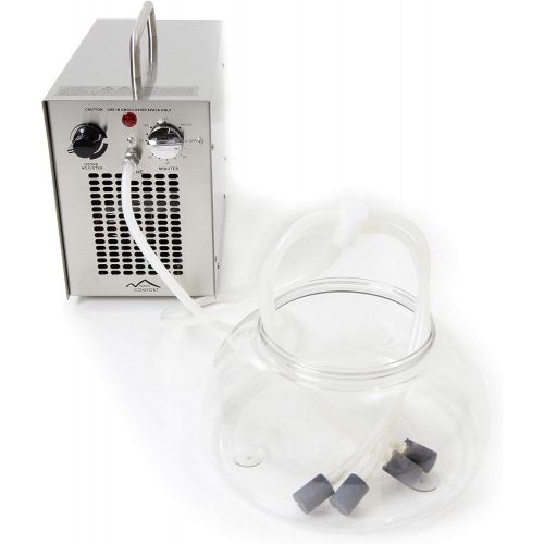  New Comfort Dual Action Stainless Steel Commercial 5000 mg/h Ozone Generator and Purifier for Water and Air Use