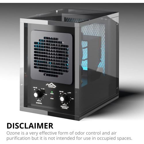  [아마존베스트]New Comfort 6 Stage UV Ozone Generator Air Purifier Cleaner HEPA Covers 3000 Feet Acyrlic