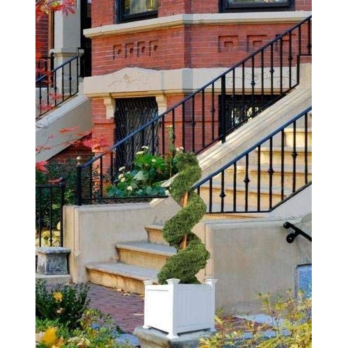  New England Arbors Cardiff 15 x 15 Square Vinyl Planter Pot Box