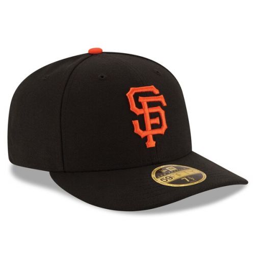  Men's San Francisco Giants New Era Black Authentic Collection On Field Low Profile Game 59FIFTY Fitted Hat