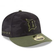 Men's Detroit Tigers New Era Black 2018 Memorial Day On-Field Low Profile 59FIFTY Fitted Hat