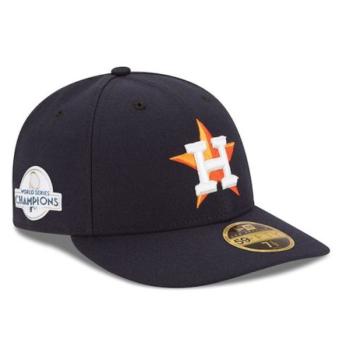  Men's Houston Astros New Era Navy 2017 World Series Champions Side Patch Low Profile 59FIFTY Fitted Hat