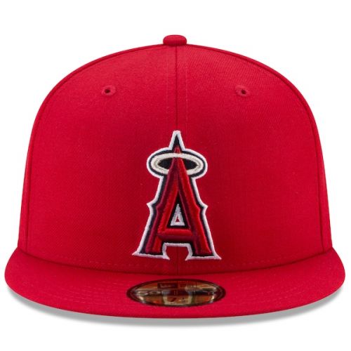  Men's Los Angeles Angels New Era Red Game Authentic Collection On-Field 59FIFTY Fitted Hat