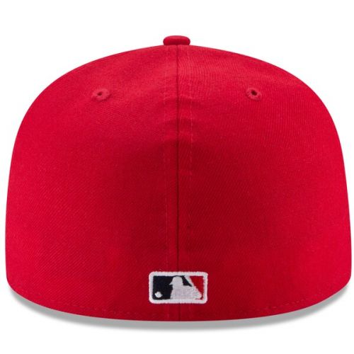  Men's Los Angeles Angels New Era Red Game Authentic Collection On-Field 59FIFTY Fitted Hat