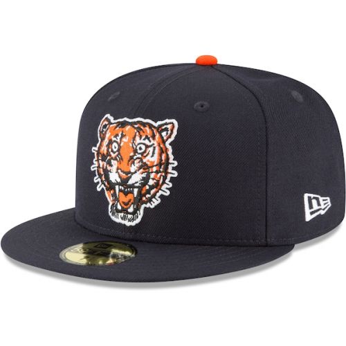  Men's Detroit Tigers New Era Navy Cooperstown Collection Wool 59FIFTY Fitted Hat