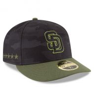 Men's San Diego Padres New Era Black 2018 Memorial Day On-Field Low Profile 59FIFTY Fitted Hat