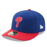 Men's Philadelphia Phillies New Era BlueRed Alternate Authentic Collection On-Field Low Profile 59FIFTY Fitted Hat