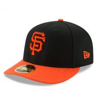 Men's San Francisco Giants New Era BlackOrange Alternate Authentic Collection On-Field Low Profile 59FIFTY Fitted Hat