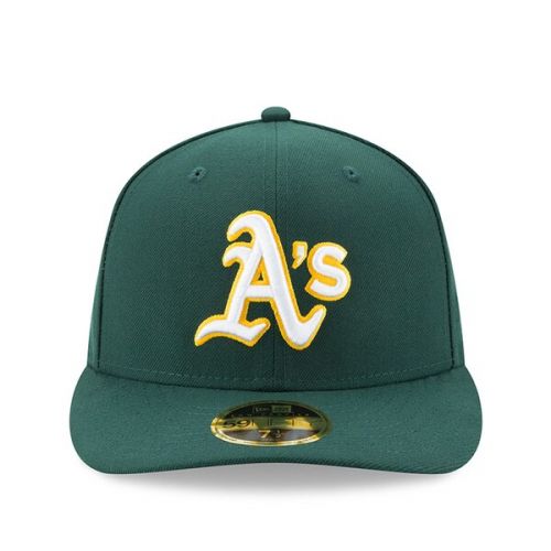  Men's Oakland Athletics New Era Green Road Authentic Collection On-Field Low Profile 59FIFTY Fitted Hat