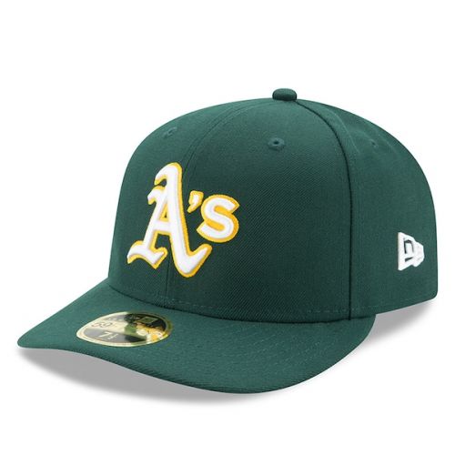  Men's Oakland Athletics New Era Green Road Authentic Collection On-Field Low Profile 59FIFTY Fitted Hat