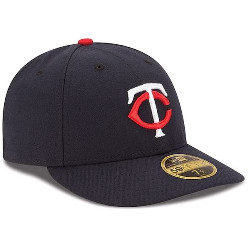  Men's Minnesota Twins New Era Navy Authentic Collection On Field Low Profile Home 59FIFTY Fitted Hat