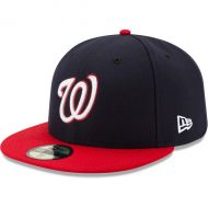 Men's Washington Nationals New Era NavyRed Alternate Authentic Collection On-Field 59FIFTY Fitted Hat