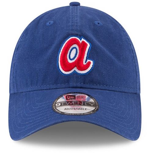  Men's Atlanta Braves New Era Royal Cooperstown Collection Core Classic Replica 9TWENTY Adjustable Hat