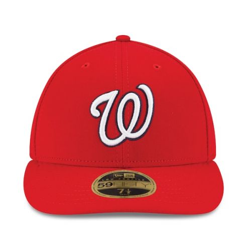  Men's Washington Nationals New Era Red Game Authentic Collection On-Field Low Profile 59FIFTY Fitted Hat