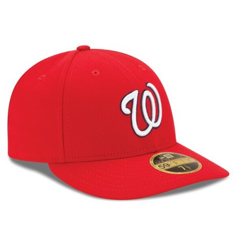  Men's Washington Nationals New Era Red Game Authentic Collection On-Field Low Profile 59FIFTY Fitted Hat