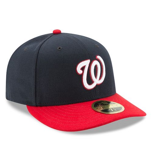  Men's Washington Nationals New Era NavyRed Alternate Authentic Collection On-Field Low Profile 59FIFTY Fitted Hat
