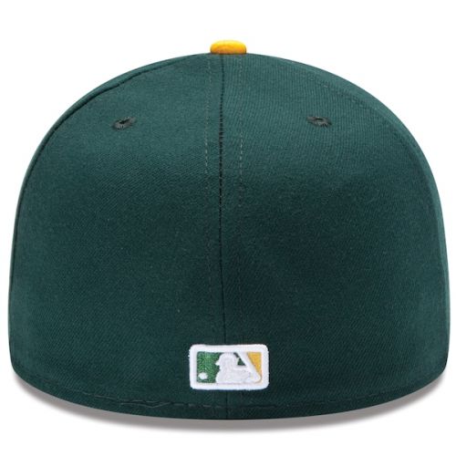  Men's Oakland Athletics New Era GreenYellow Home Authentic Collection On-Field 59FIFTY Fitted Hat