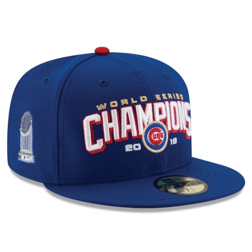  Men's Chicago Cubs New Era Royal 2016 World Series Champions 59FIFTY Fitted Hat
