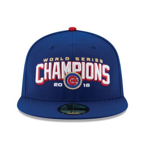  Men's Chicago Cubs New Era Royal 2016 World Series Champions 59FIFTY Fitted Hat