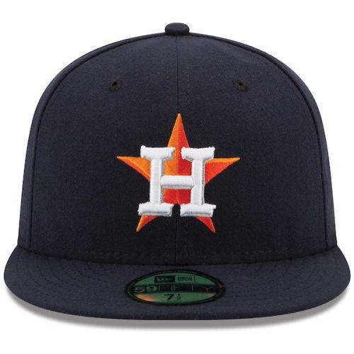  Men's Houston Astros New Era Navy Home Authentic Collection On Field 59FIFTY Performance Fitted Hat