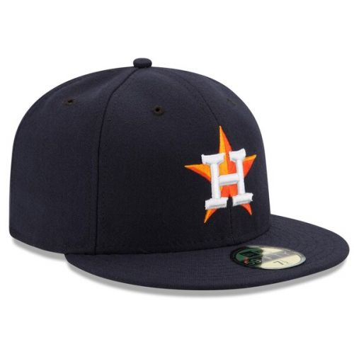  Men's Houston Astros New Era Navy Home Authentic Collection On Field 59FIFTY Performance Fitted Hat