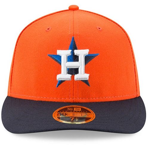  Men's Houston Astros New Era OrangeNavy Alternate 2 Authentic Collection On-Field Low Profile 59FIFTY Fitted Hat