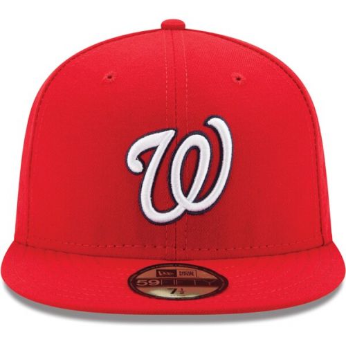  Men's Washington Nationals New Era Red Game Authentic Collection On-Field 59FIFTY Fitted Hat