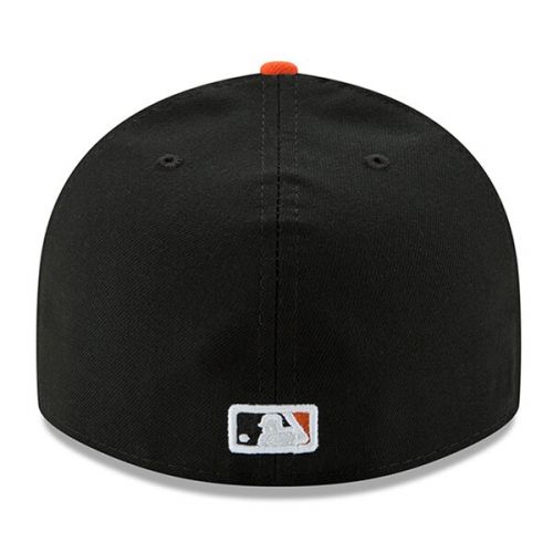  Men's Baltimore Orioles New Era BlackOrange Road Authentic Collection On-Field Low Profile 59FIFTY Fitted Hat