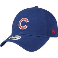 Women's Chicago Cubs New Era Royal Team Glisten 9TWENTY Adjustable Hat