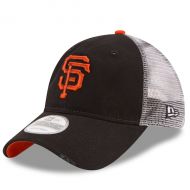 Men's San Francisco Giants New Era Black Team Rustic 9TWENTY Adjustable Hat